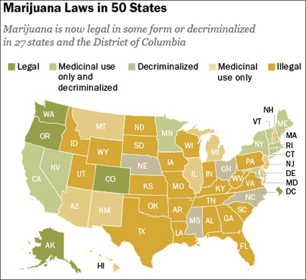 Marijuana Laws Map