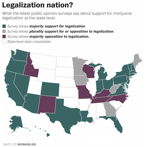 Marijuana Legalization Map USA